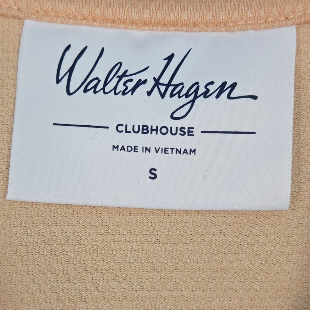 Walter Hagen Sleeveless Golf Polo Womens Small Orange Peach Scallop Neck NWT - Picture 4 of 6